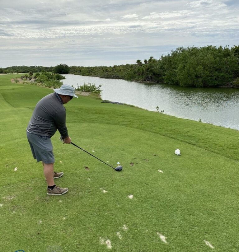 Mike & Chad playing at the Playa Mujeres Golf Club