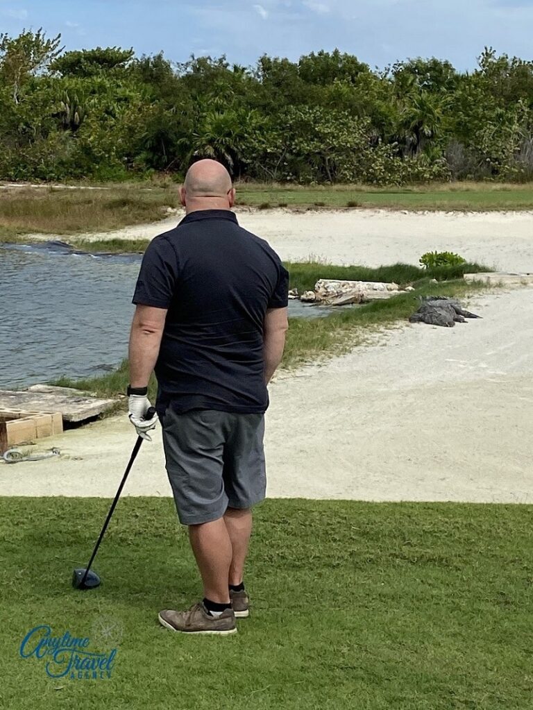 Mike & Chad playing at the Playa Mujeres Golf Club
